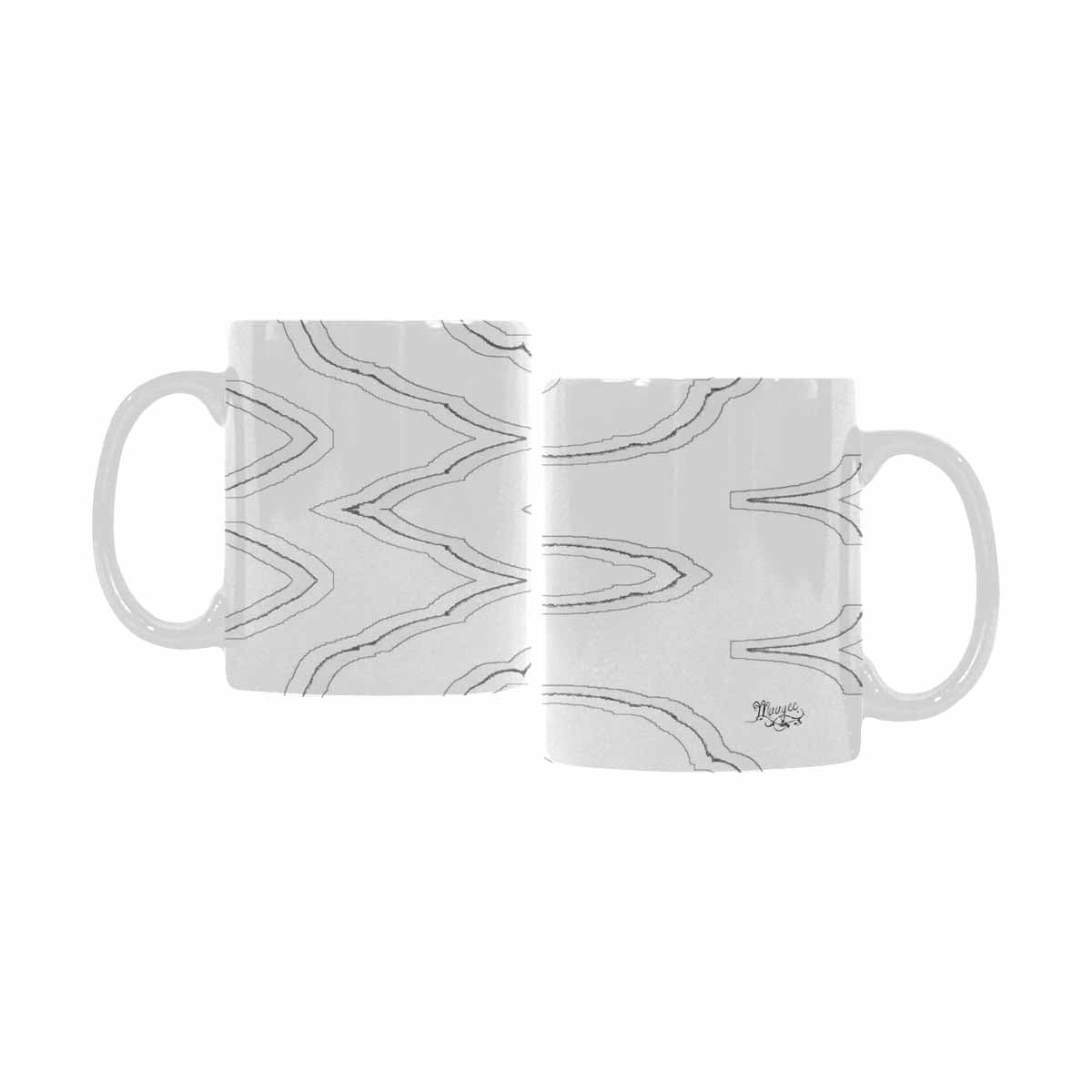 Quality Mug, coffee mug, tea cup, B & W Abstract, Set 1, design 57