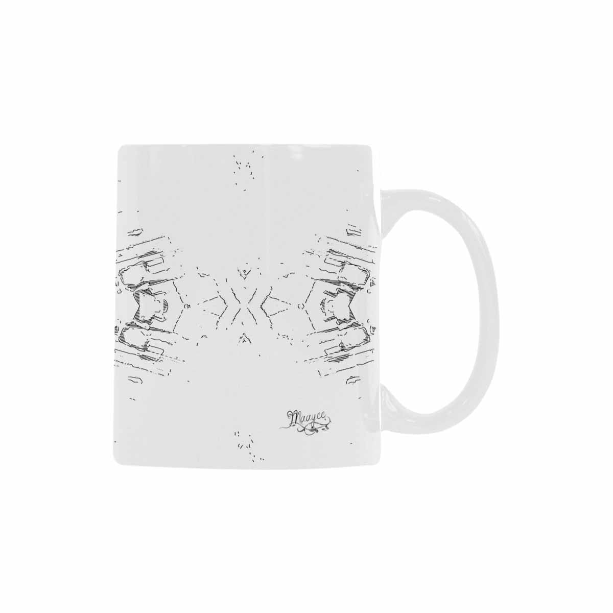 Quality Mug, coffee mug, tea cup, B & W Abstract, Set 1, design 124