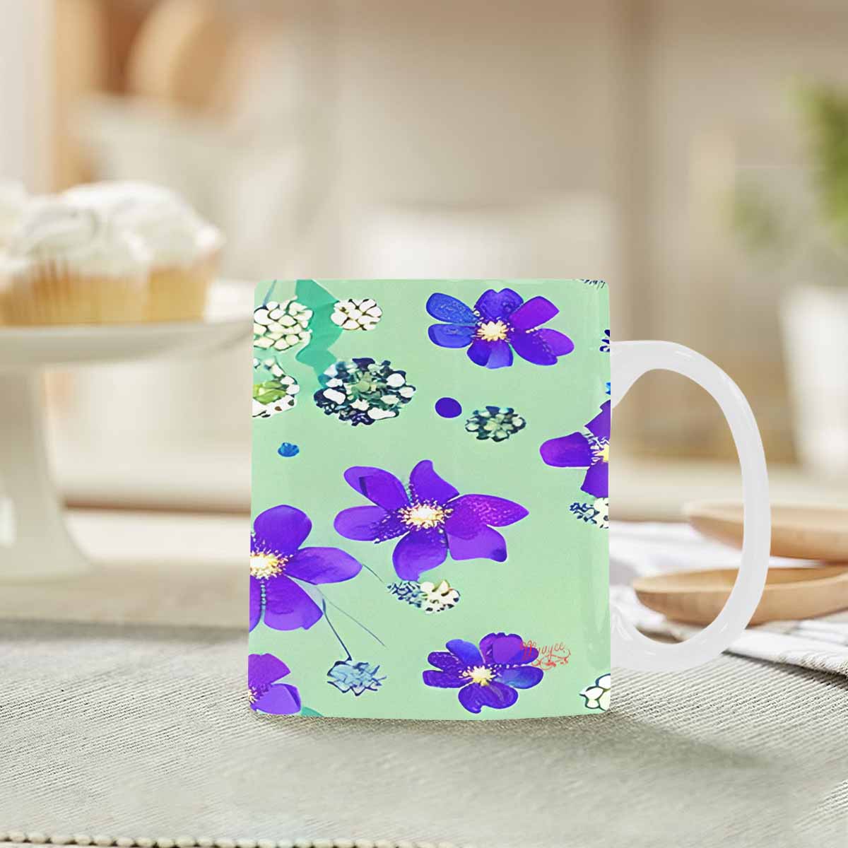 Quality Mug, coffee mug, tea cup, Bright florals, Set 1, Design 141