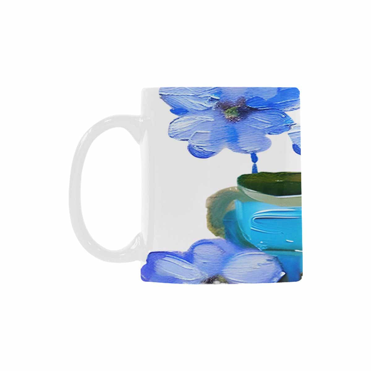 USA made Quality Mug, coffee mug, tea cup, Bright florals, Set 1A, Design 163