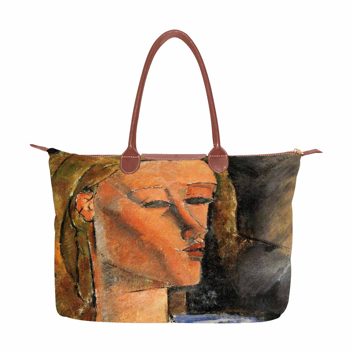 Classic handbag, Modigliani design, choice of 2 colors, Portrait of Beatrice Hastings 3