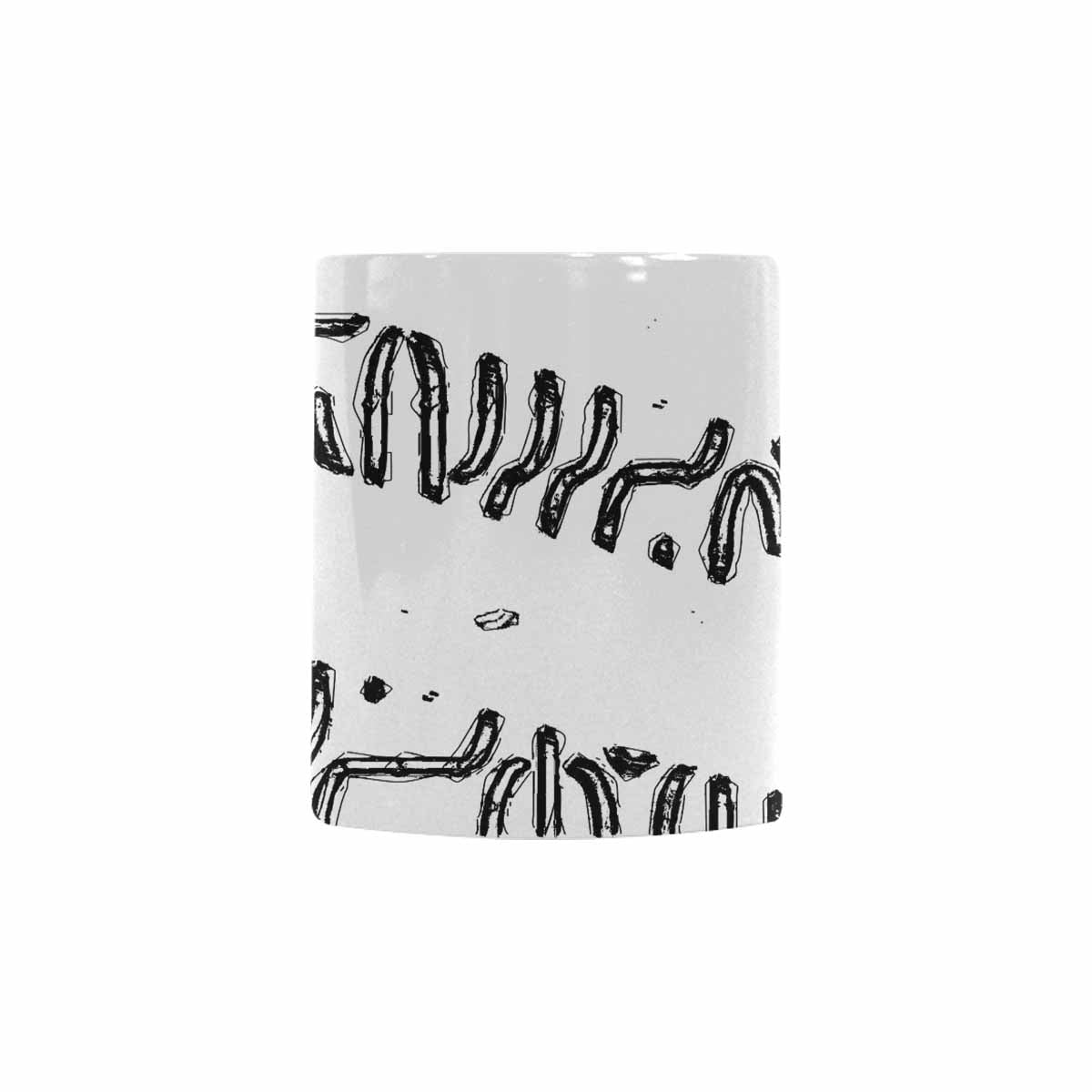 Quality Mug, coffee mug, tea cup, B & W Abstract, Set 1, design 143