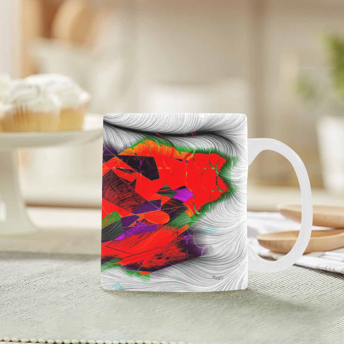 Unique Abstract design coffee mug, set 1, design 117