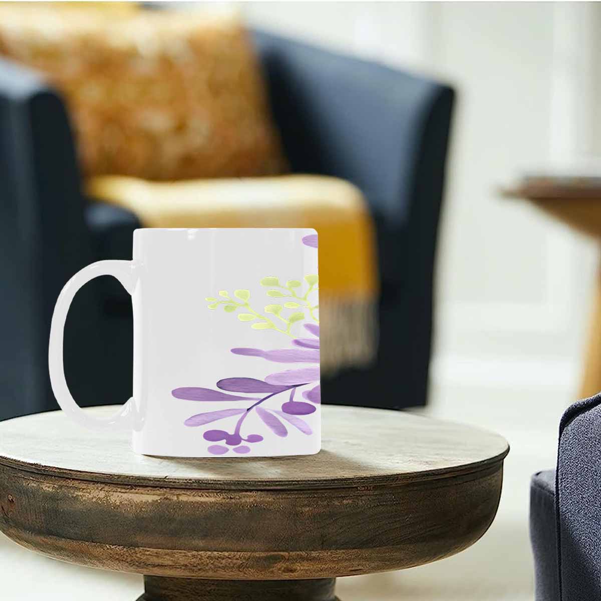 Quality Mug, coffee mug, tea cup, Bright florals, Set 2, design 26