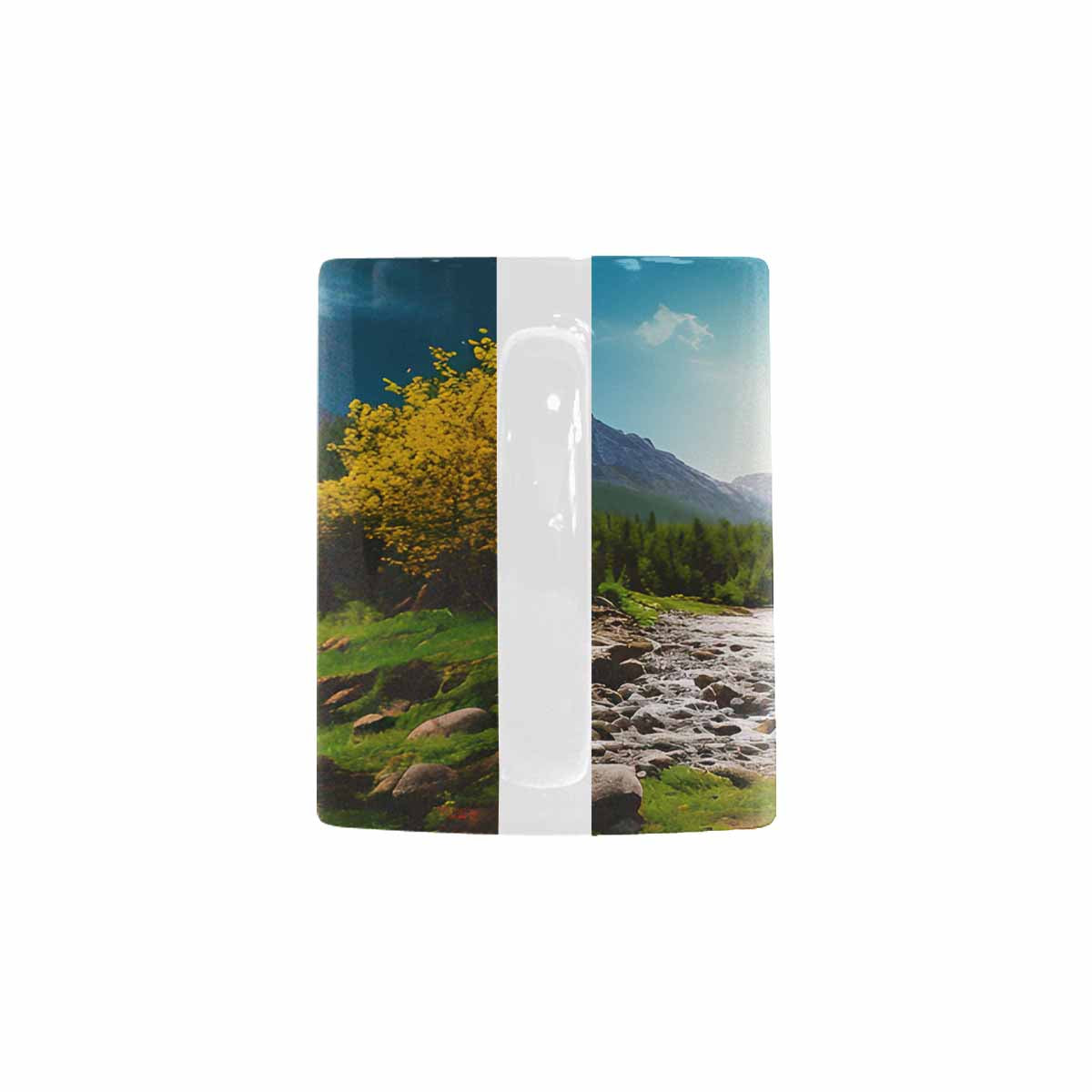 Rivers & Mountains Landscape mugs, set 1 design 5