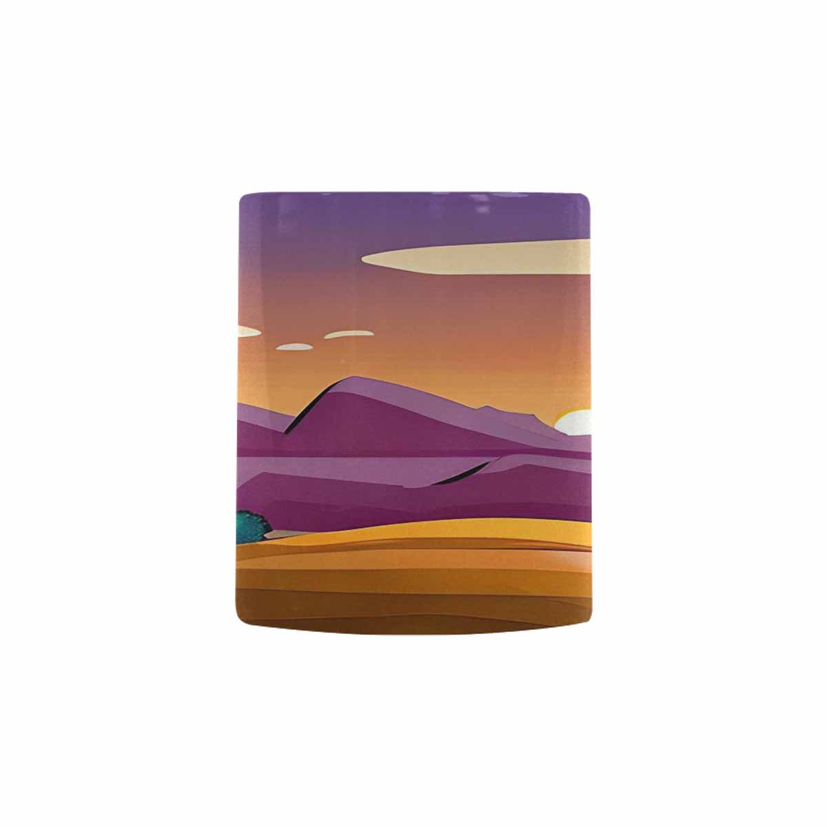 Coffee Mug, tea cup, desert scene, design 72