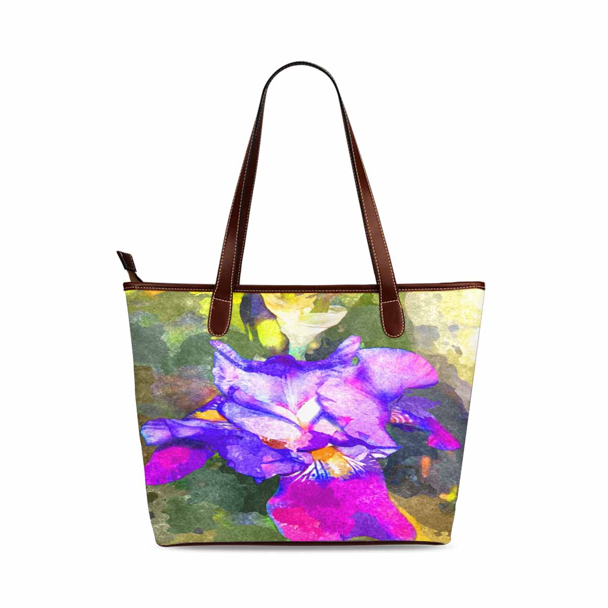 Classic Fabric handbag, watercolor floral, design 71