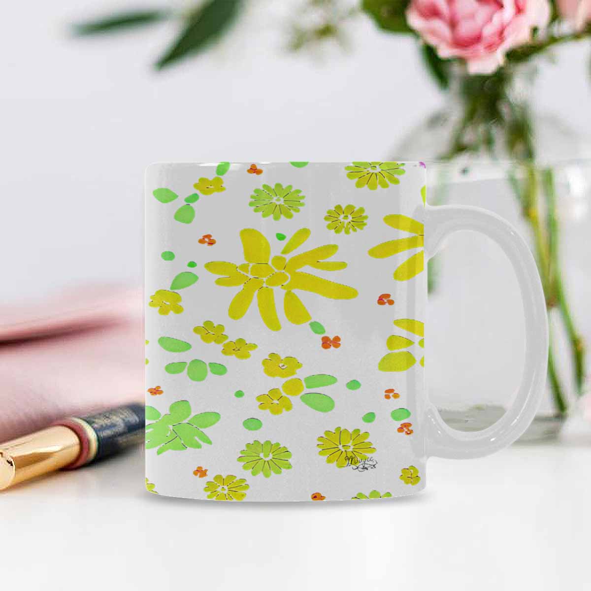 Quality Mug, coffee mug, tea cup, Set 1A, Mixed Floral design 35