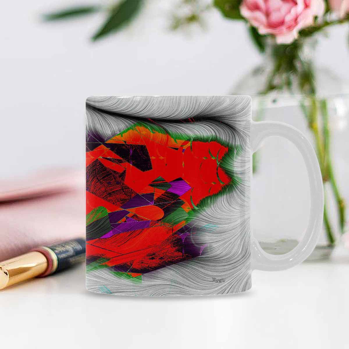 Unique Abstract design coffee mug, set 1, design 117