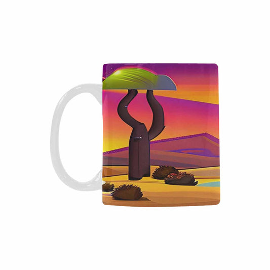 Coffee Mug, tea cup, desert scene, design 60