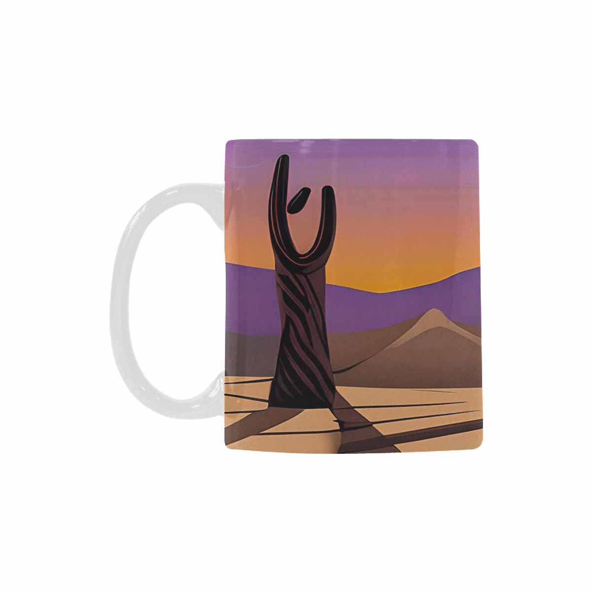 Coffee Mug, tea cup, desert scene, design 74