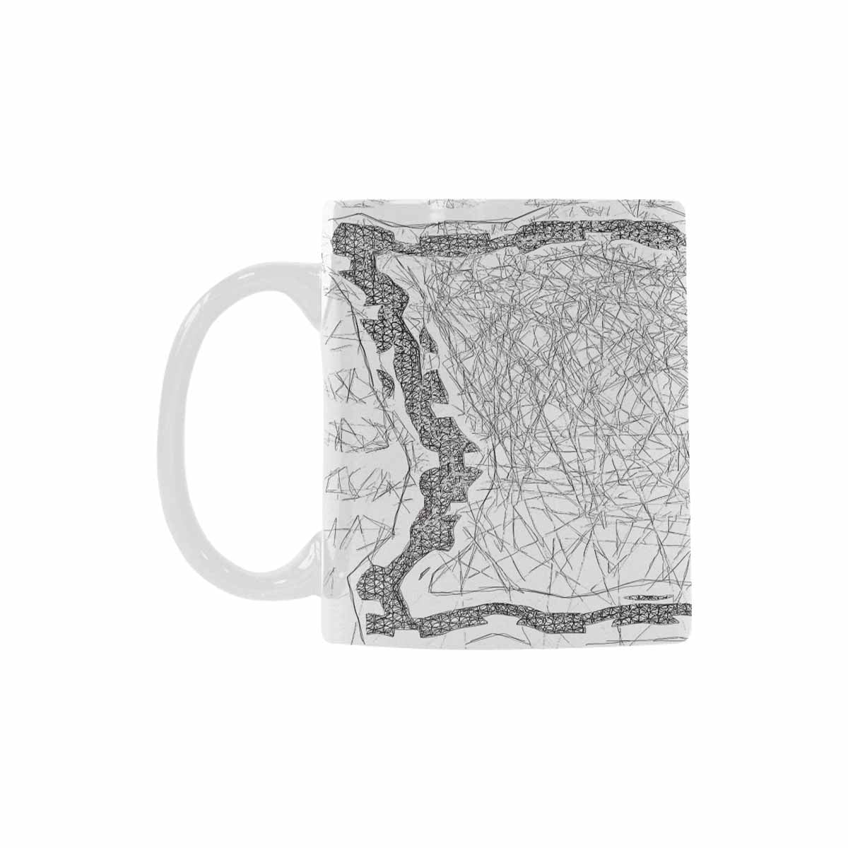 Quality Mug, coffee mug, tea cup, B & W Abstract, Set 1, design 86