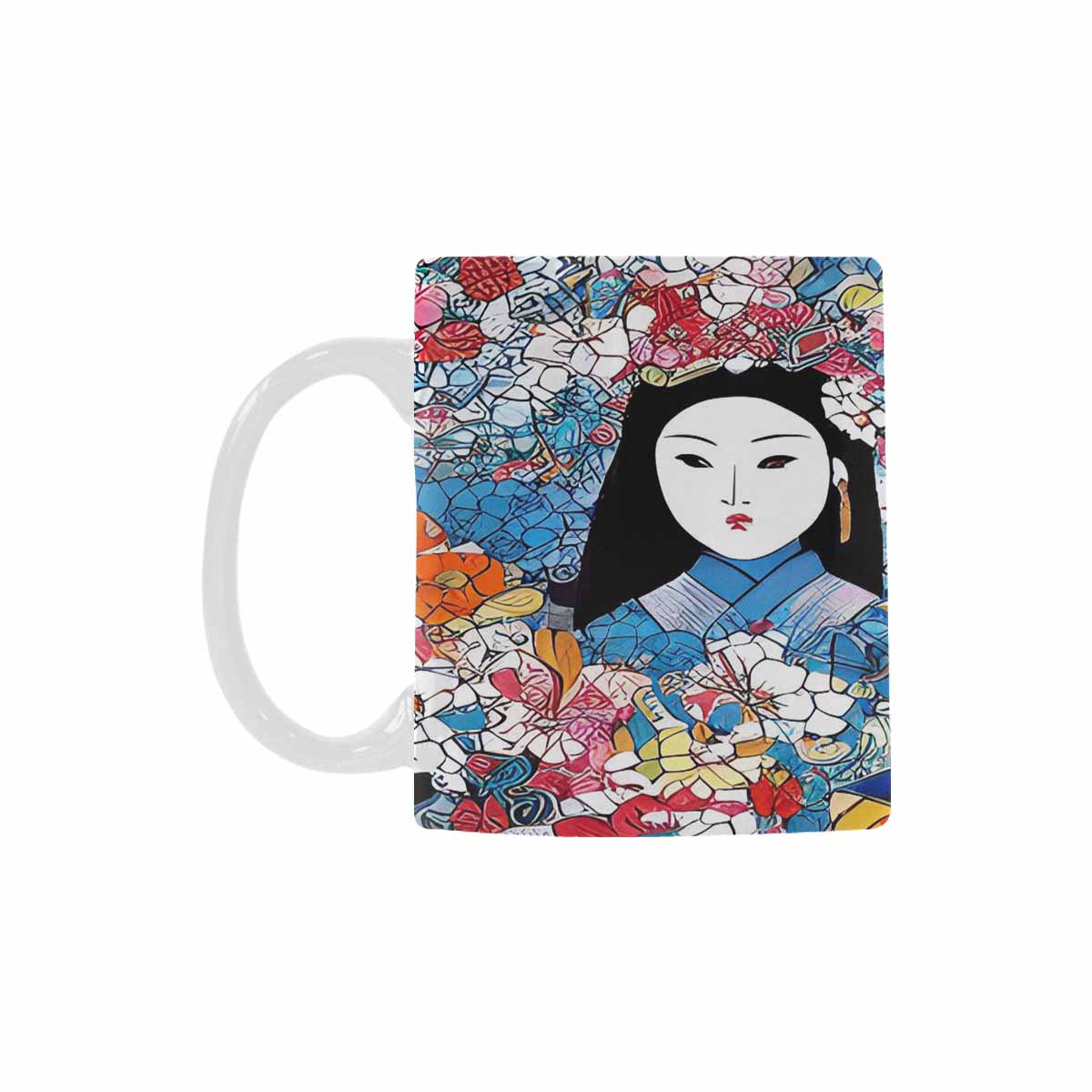 Quality Mug, coffee mug, tea cup, Asian Faces, Design 22