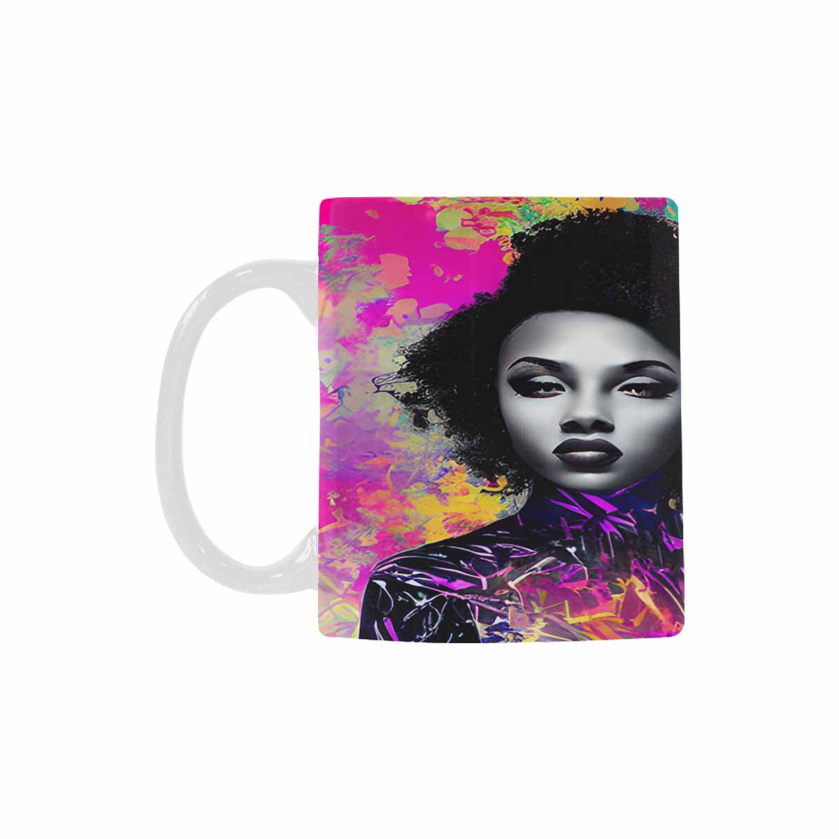 Quality Mug, coffee mug, tea cup, Black Faces, Set 1, design 46