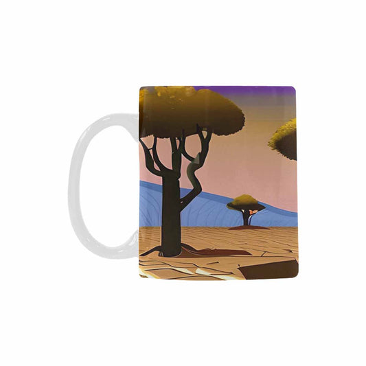 Coffee Mug, tea cup, desert scene, design 29