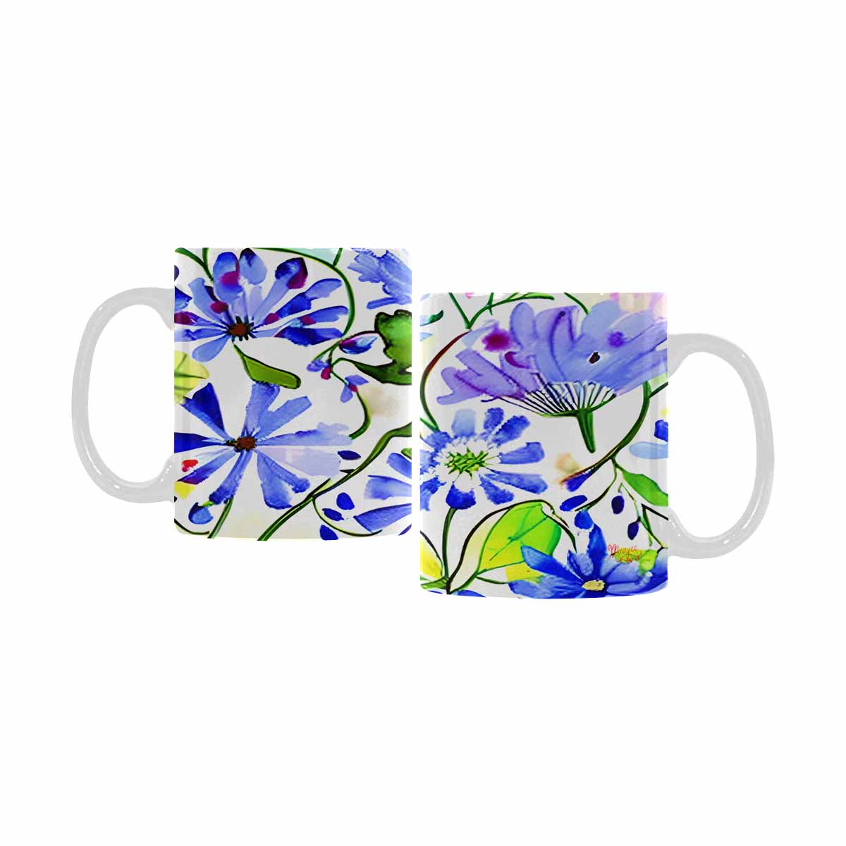 Quality Mug, coffee mug, tea cup, Bright florals, Set 1, Design 37