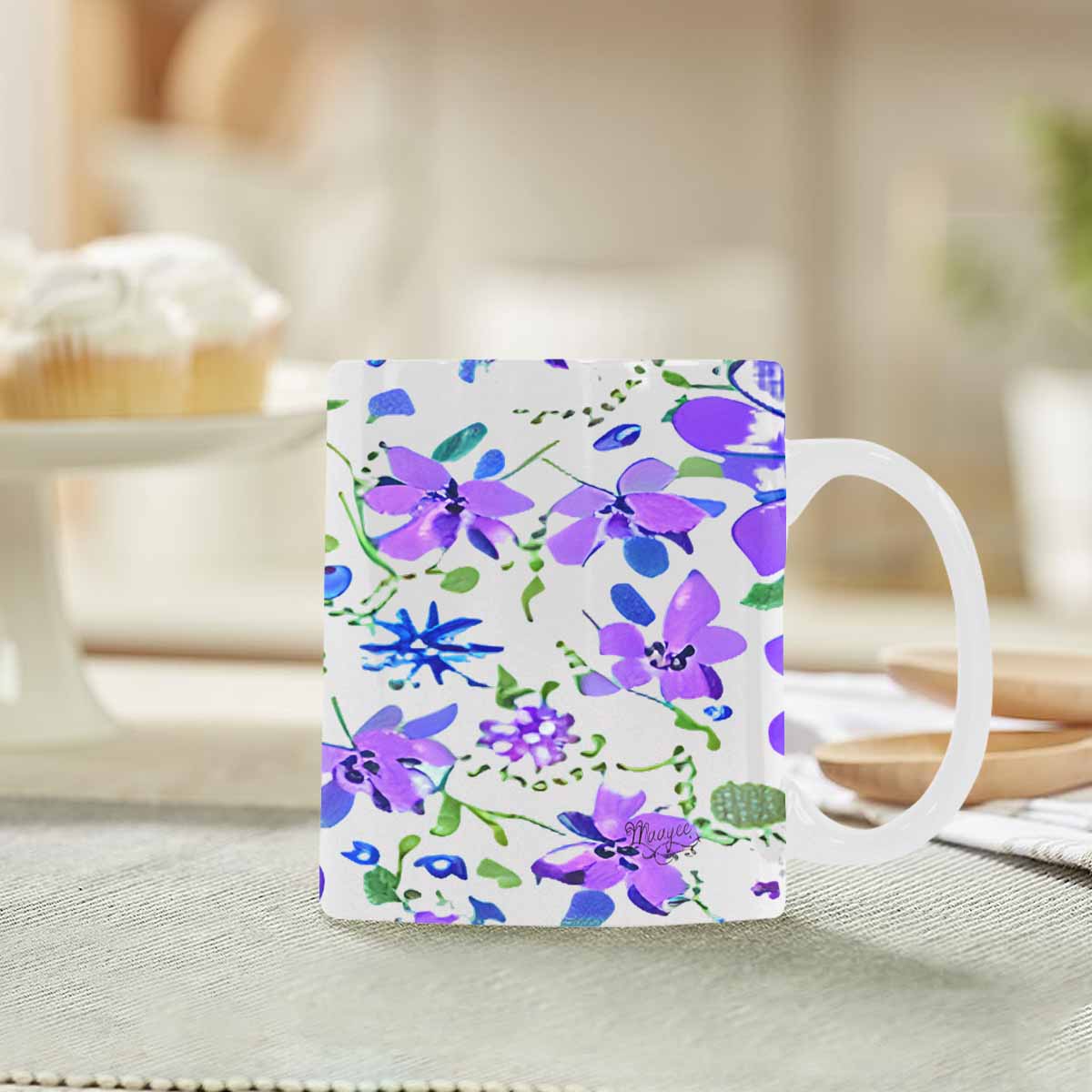 Quality Mug, coffee mug, tea cup, Bright florals, Set 1A, Design 121