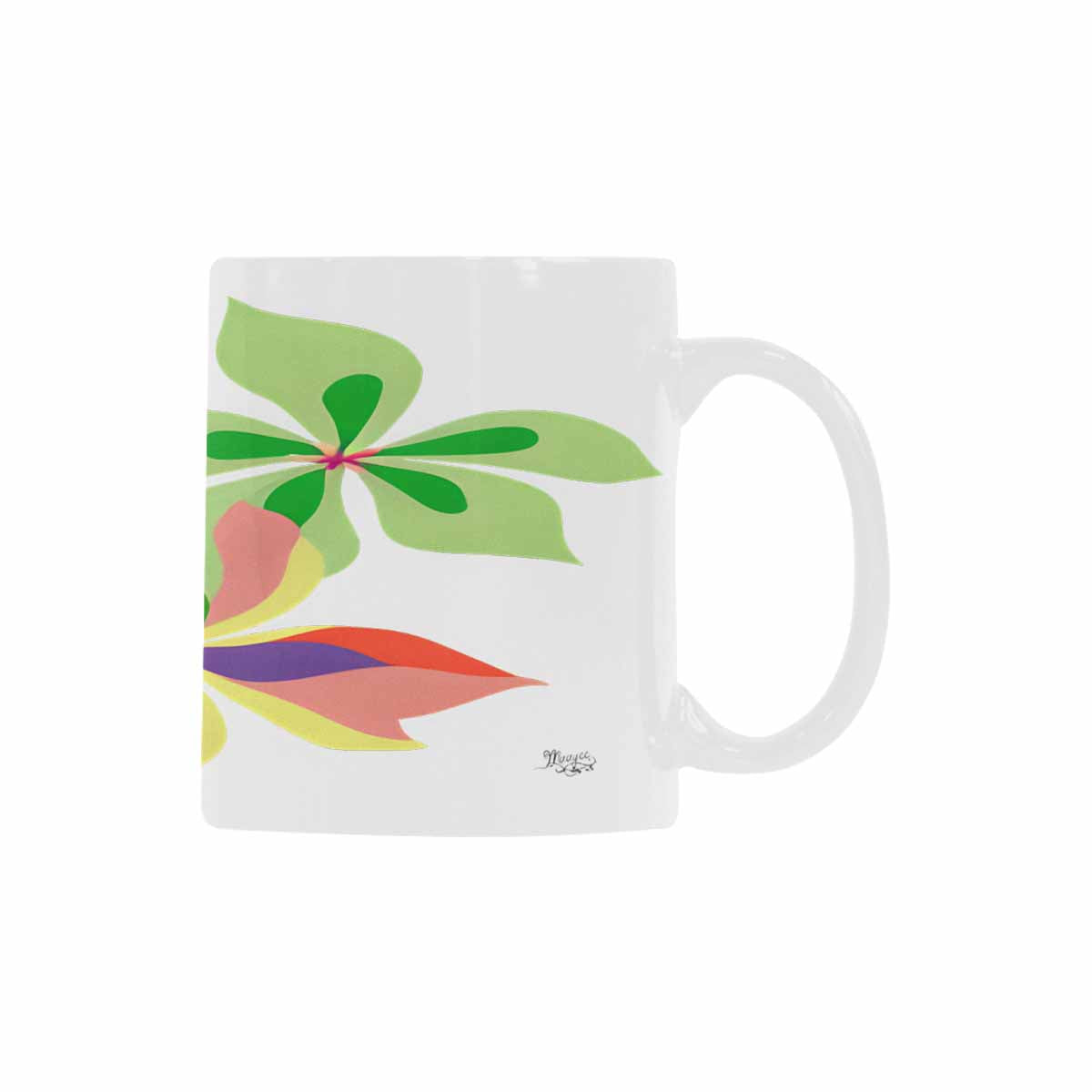 Quality Mug, coffee mug, tea cup, Bright florals, Set 2, design 96