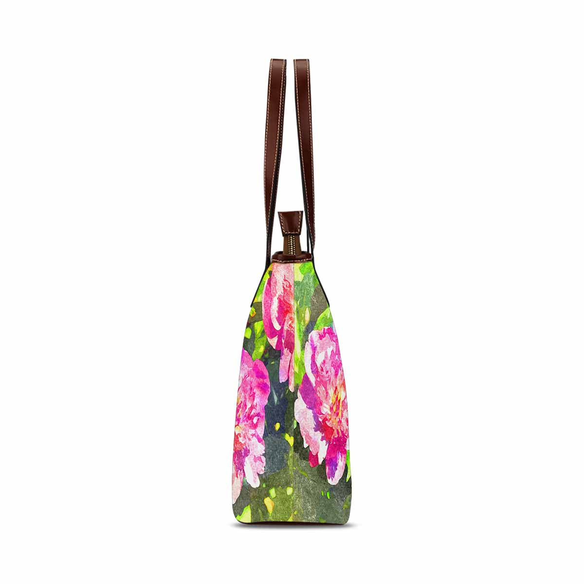 Classic Fabric handbag, watercolor floral, design 167