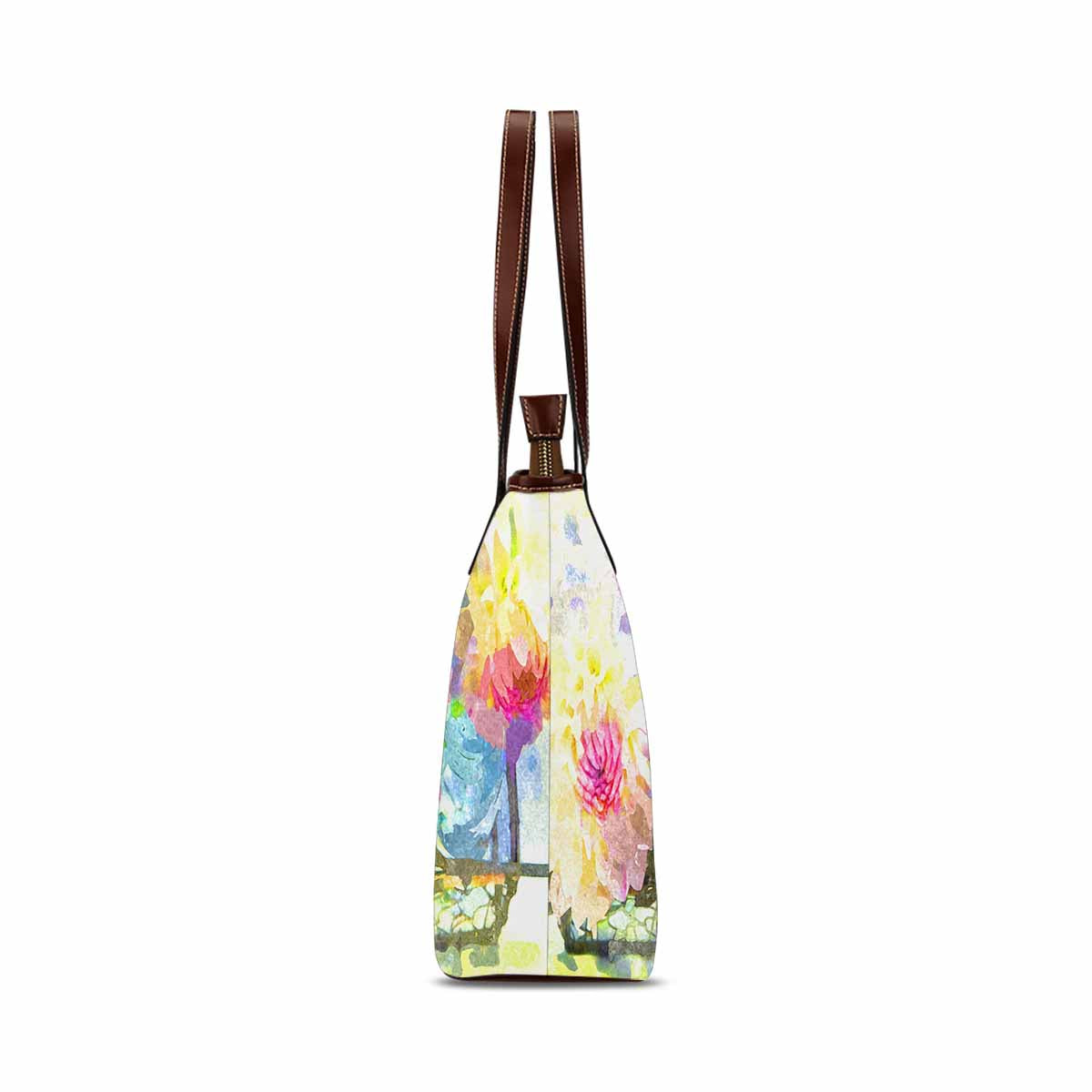 Classic Fabric handbag, watercolor floral, design 60