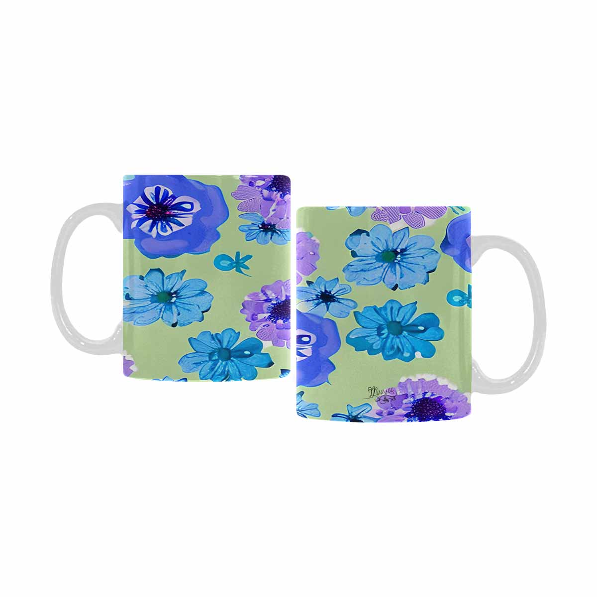Quality Mug, coffee mug, tea cup, Bright florals, Set 1, Design 144