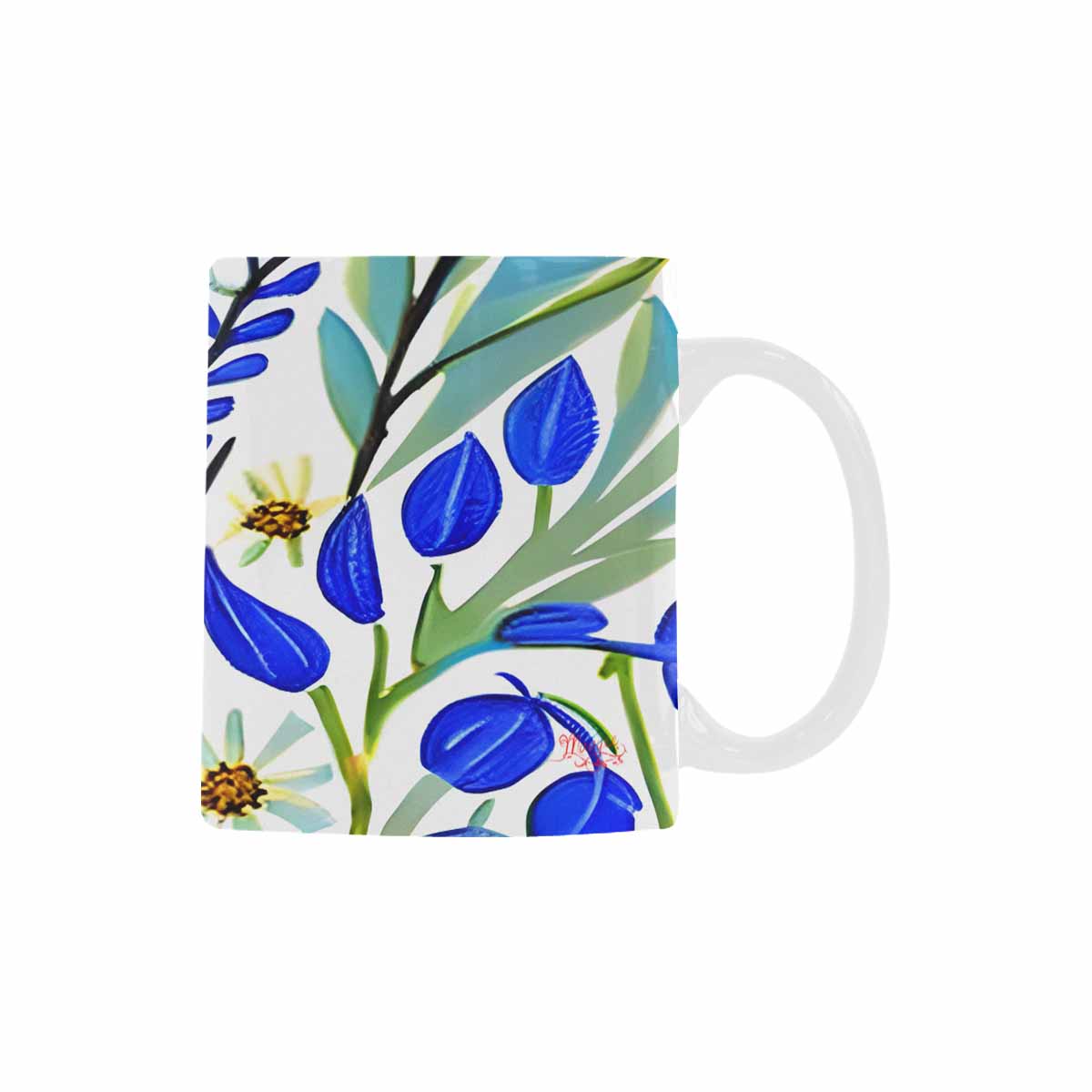 Quality Mug, coffee mug, tea cup, Bright florals, Set 1, Design 12
