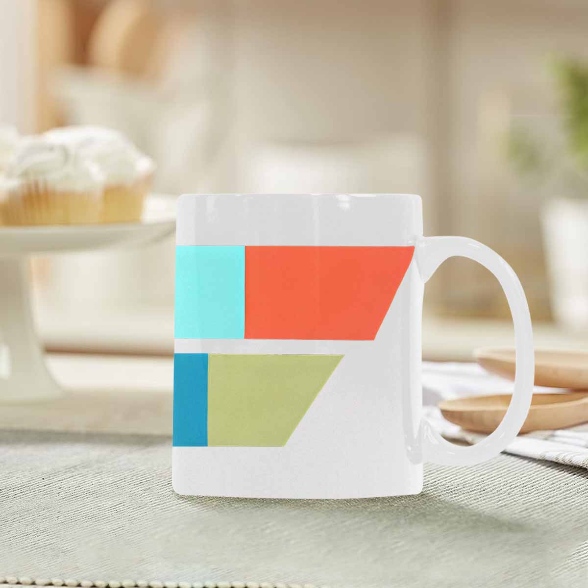 Quality Mug, coffee mug, tea cup, Bold Abstract, Set 1, design 1