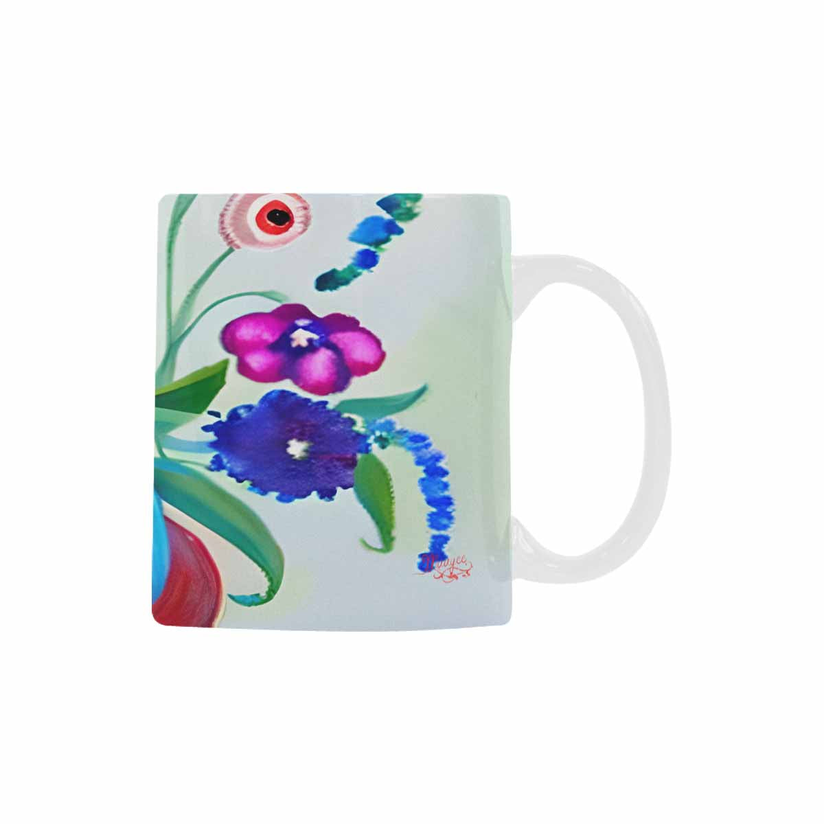 Quality Mug, coffee mug, tea cup, Bright florals, Set 1, Design 116