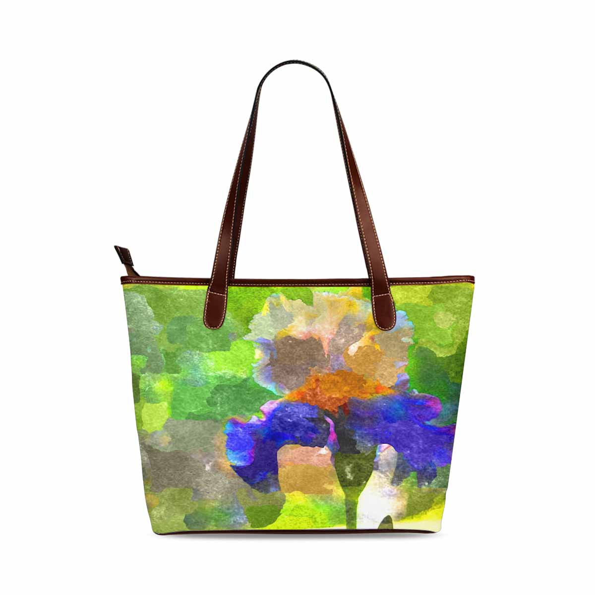 Classic Fabric handbag, watercolor floral, design 138