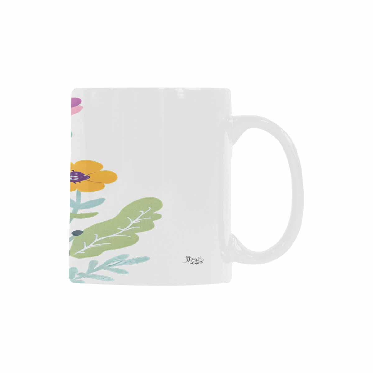 Quality Mug, coffee mug, tea cup, Bright florals, Set 2, design 57