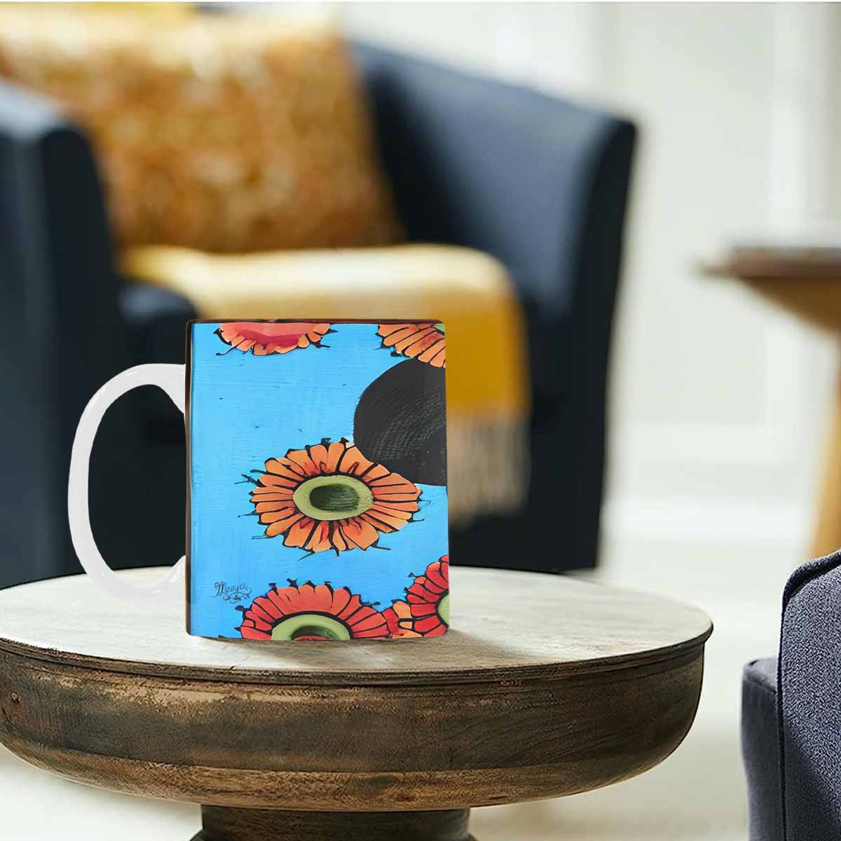 Quality Mug, coffee mug, tea cup, Asian Faces, Design 58