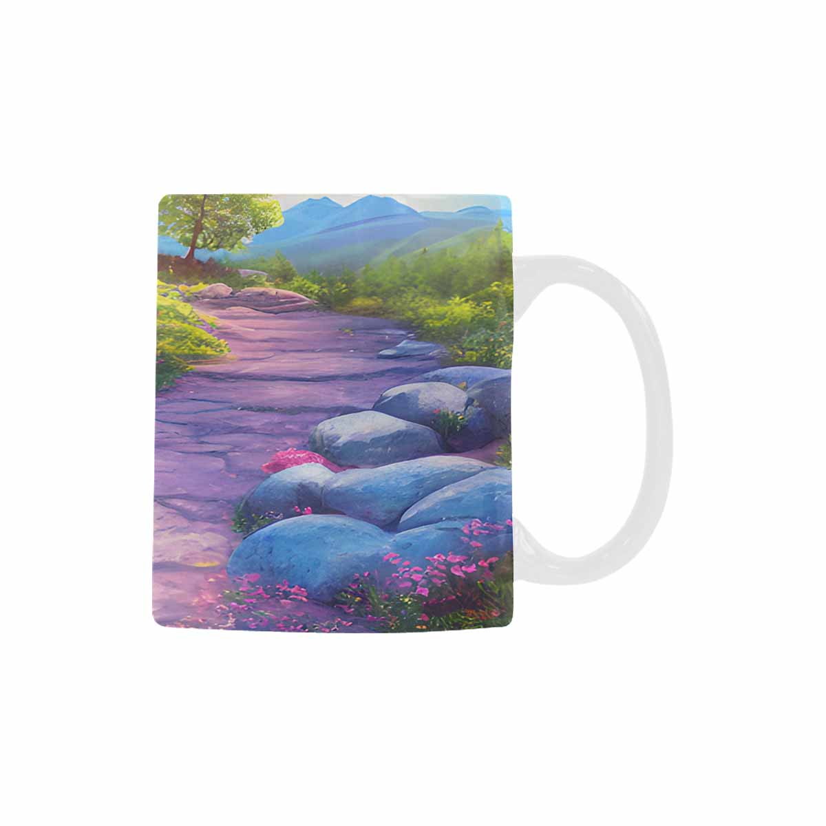 Rivers & Mountains Landscape mugs, set 1 design 11