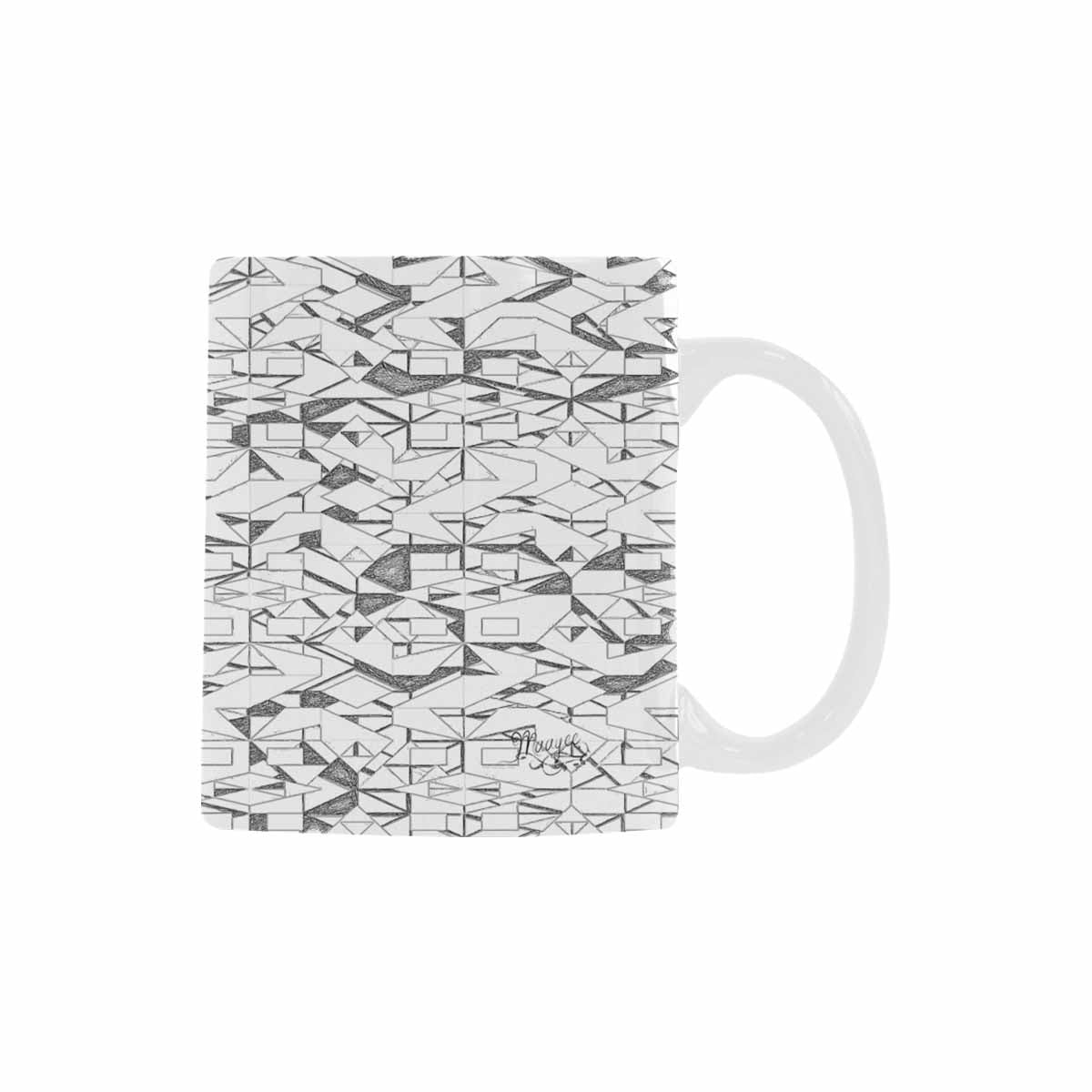 Quality Mug, coffee mug, tea cup, B & W Abstract, Set 1, design 148