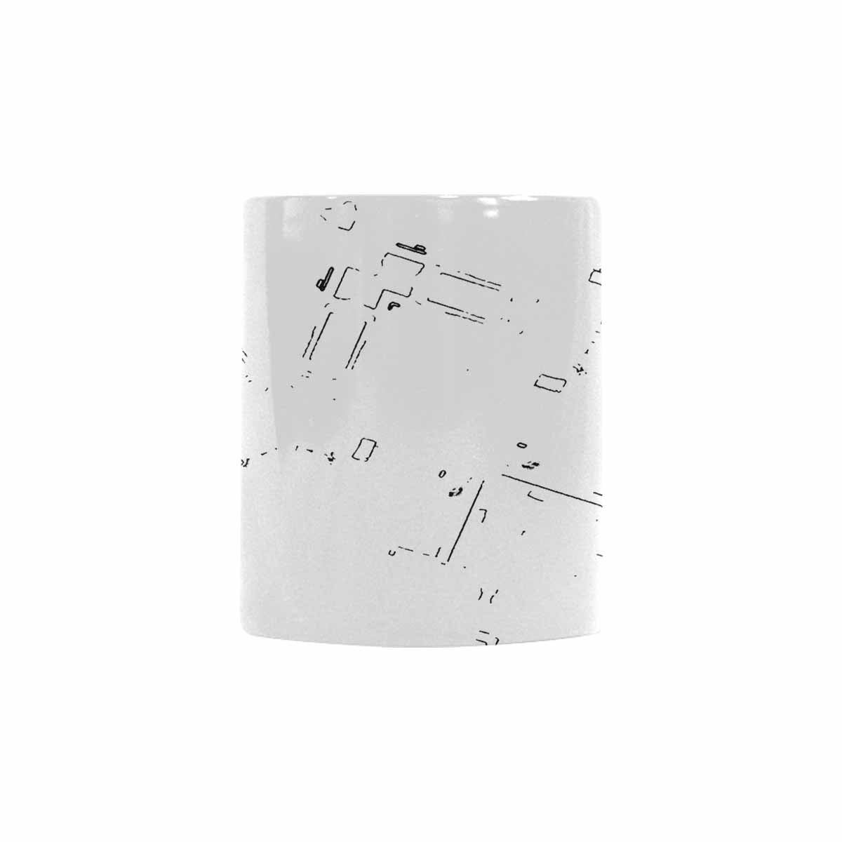 Quality Mug, coffee mug, tea cup, B & W Abstract, Set 1, design 79