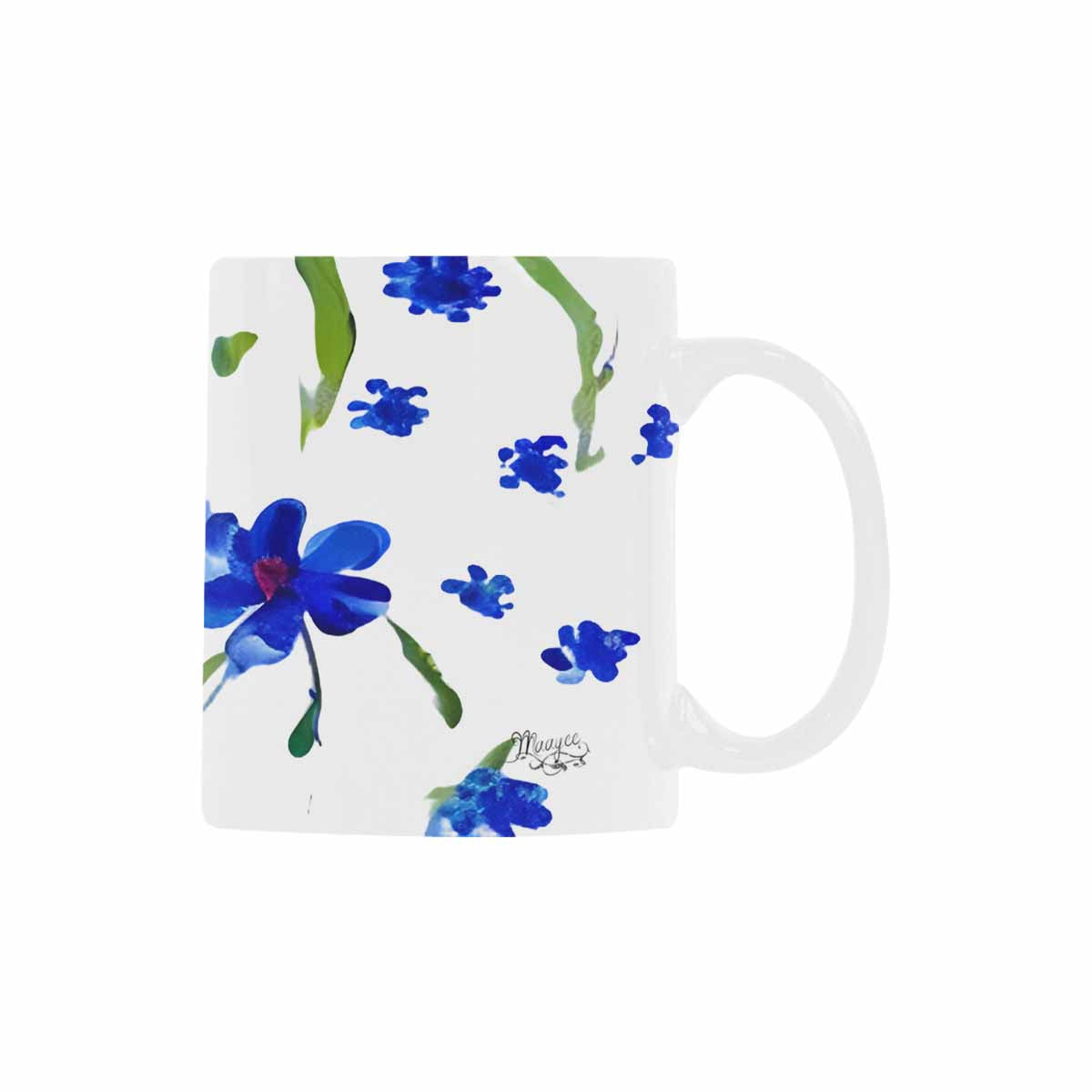 USA made Quality Mug, coffee mug, tea cup, Bright florals, Set 1A, Design 84