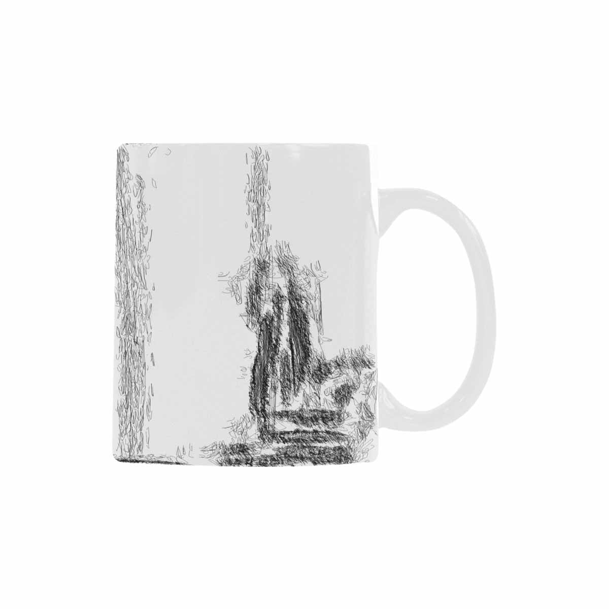 Quality Mug, coffee mug, tea cup, B & W Abstract, Set 1, design 144