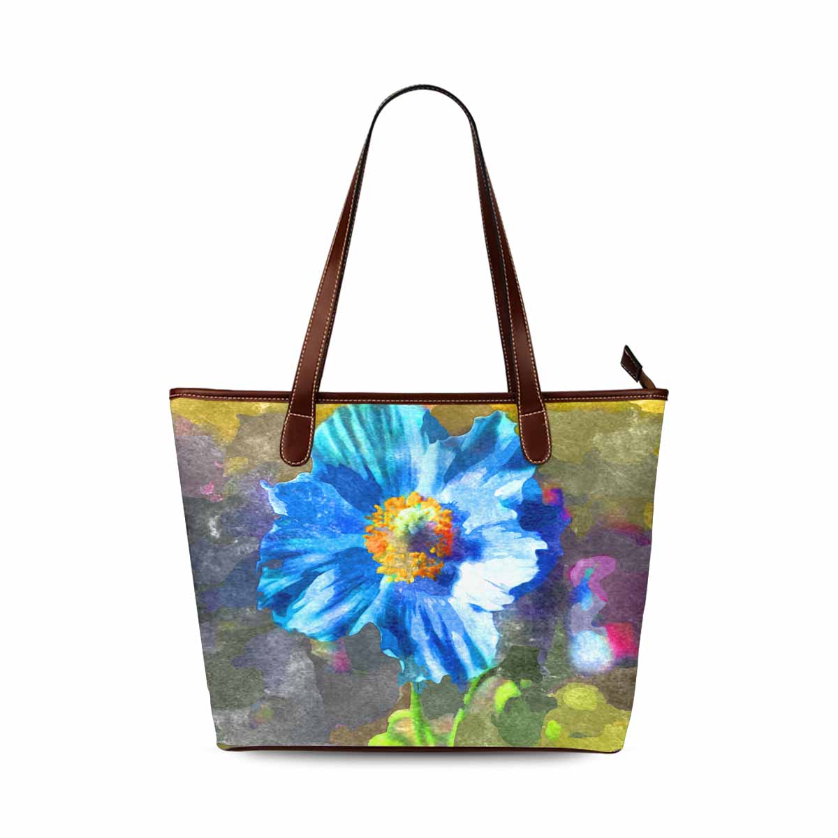 Classic Fabric handbag, watercolor floral, design 125