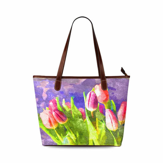 Classic Fabric handbag, watercolor floral, design 260