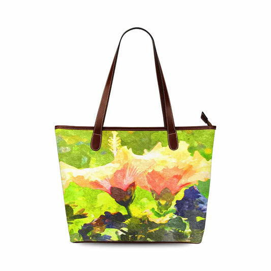 Classic Fabric handbag, watercolor floral, design 122