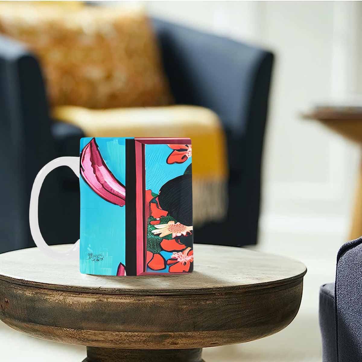 Quality Mug, coffee mug, tea cup, Asian Faces, Design 57