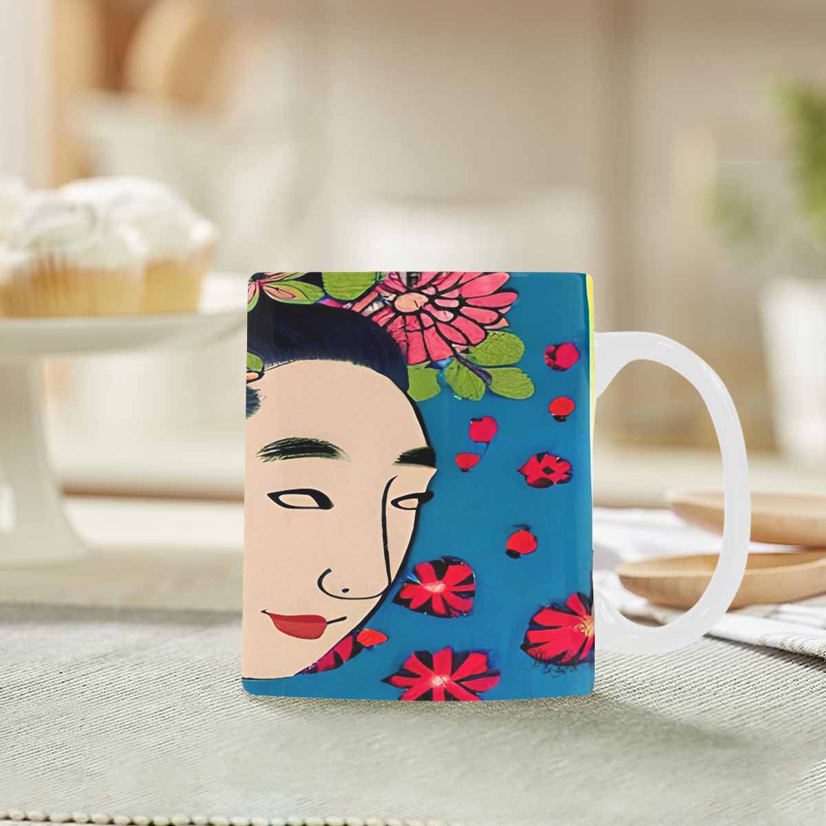 Quality Mug, coffee mug, tea cup, Asian Faces, Design 40