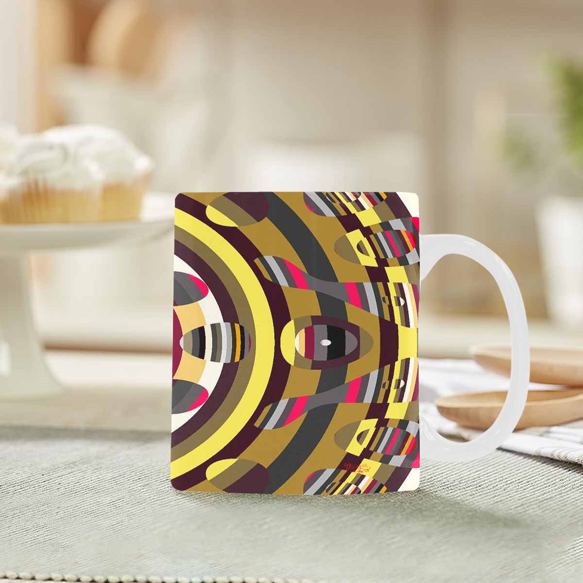 Unique Abstract design coffee mug, set 1, design 152