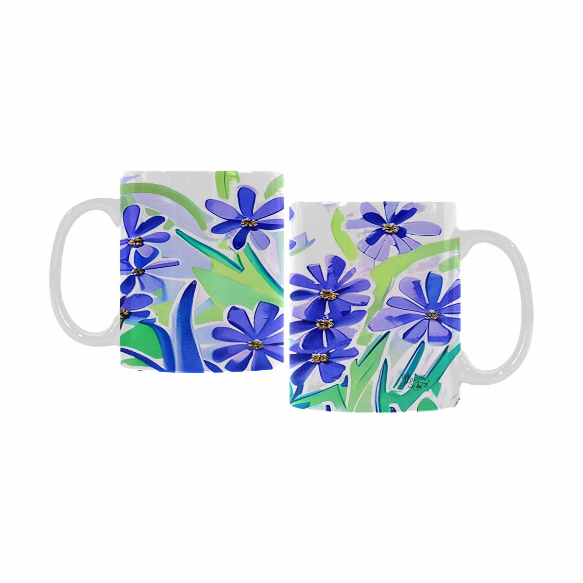 Quality Mug, coffee mug, tea cup, Bright florals, Set 1A, Design 44