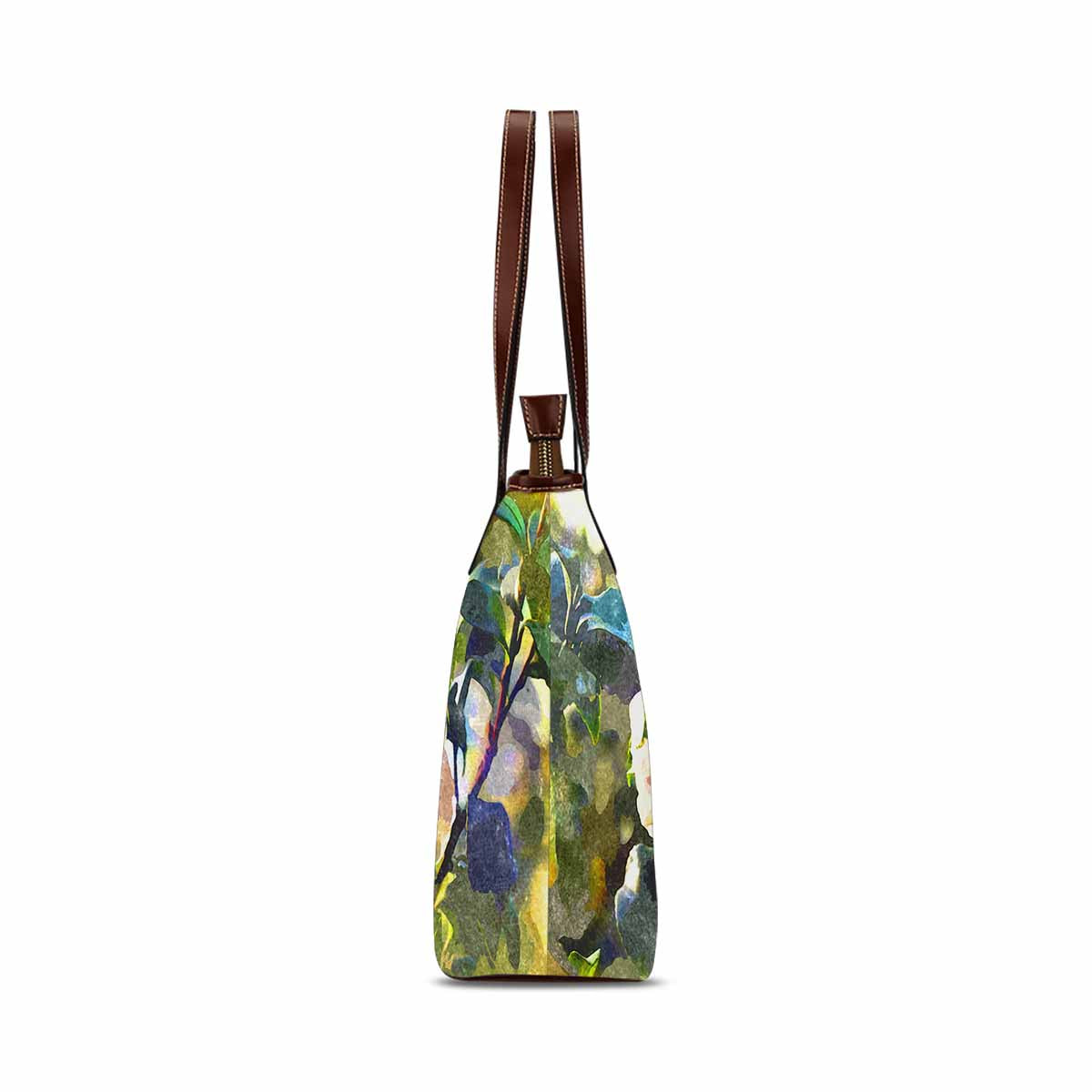 Classic Fabric handbag, watercolor floral, design 22