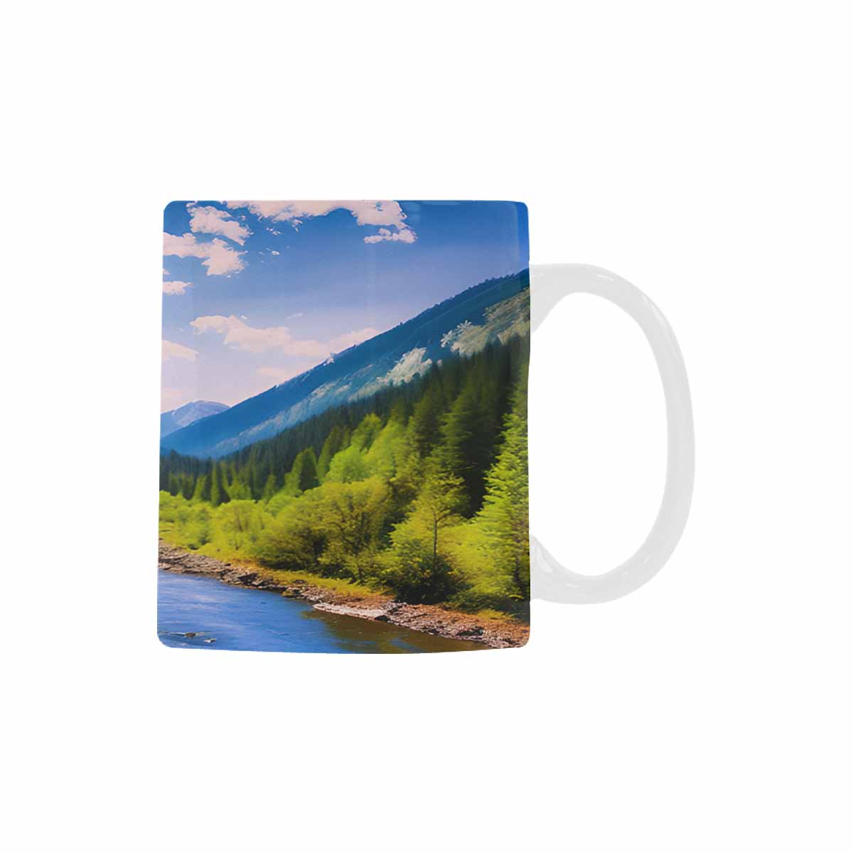 Rivers & Mountains Landscape mugs, set 1 design 17 (1)