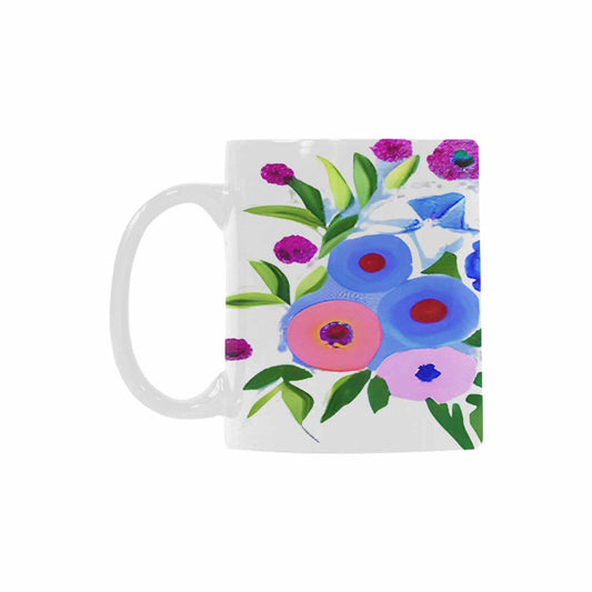 Quality Mug, coffee mug, tea cup, Bright florals, Set 1A, Design 109