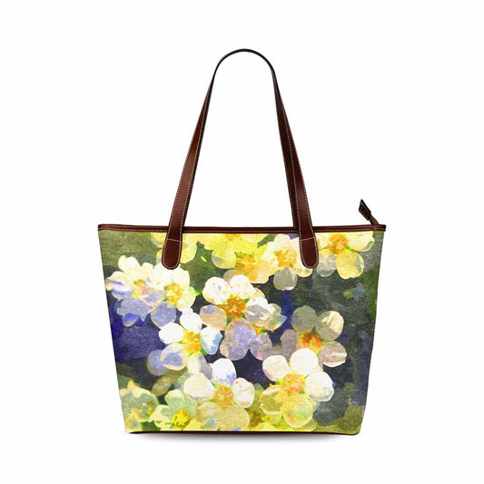 Classic Fabric handbag, watercolor floral, design 237