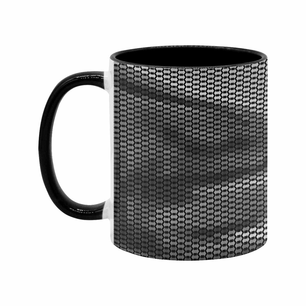 Coffee Mug, tea cup, black core, abstract, design 83