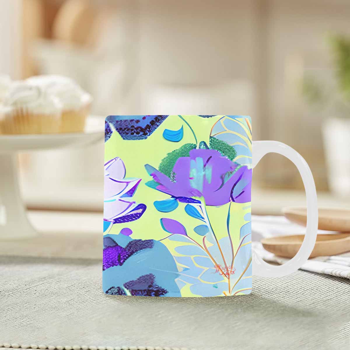 Quality Mug, coffee mug, tea cup, Bright florals, Set 1, Design 159