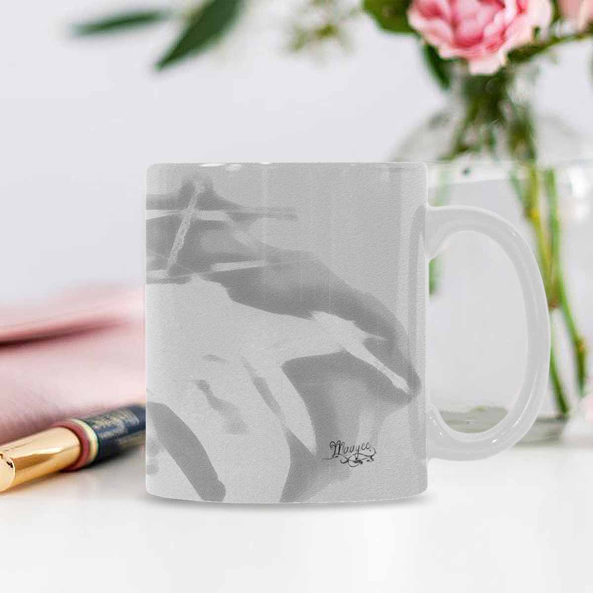 Quality Mug, coffee mug, tea cup, B & W Abstract, Set 1, design 99